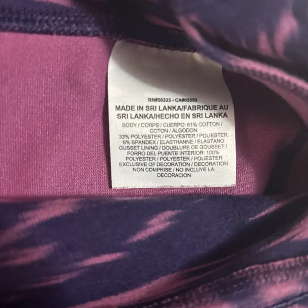 Nike Dri-FIT Tie Dye Leggings Womens XLarge Purple Pink Capri Cropped Yoga Pants